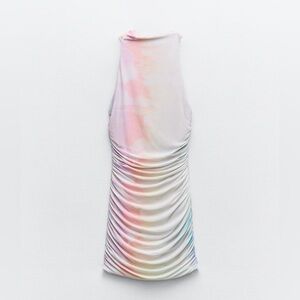 ZARA Pastel Tie Dye Tulle Dress NWT!